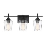 Octave Bathroom Vanity Light - English Bronze / Clear