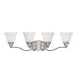 Yates Bathroom Vanity Light - White / Pewter