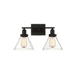 Drake Bathroom Vanity Light - English Bronze / Clear