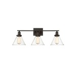 Drake Bathroom Vanity Light - English Bronze / Clear