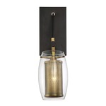 Dunbar Wall Light - Warm Brass/English Bronze