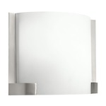 Nobu Wall Light - Brushed Nickel / White