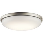 Simple LED Ceiling Light Fixture - Brushed Nickel / White