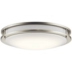 Avon Wall / Ceiling Light - Brushed Nickel / White