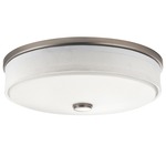 Santiago Ceiling Light Fixture - Brushed Nickel / Matte White