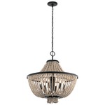 Brisbane Chandelier - Distressed Black