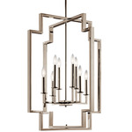 Downtown Deco Chandelier - Polished Nickel