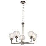 Niles Chandelier - Antique Pewter / Clear Seeded