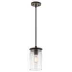 Crosby Mini Pendant - Olde Bronze / Clear