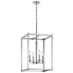 Crosby Foyer Pendant - Chrome / Clear