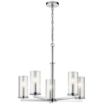 Crosby Chandelier - Chrome / Clear