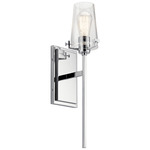 Alton Wall Sconce - Floor Model - Chrome / Clear Seeded
