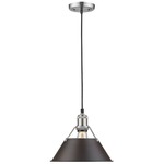 Orwell Pendant - Pewter / Rubbed Bronze