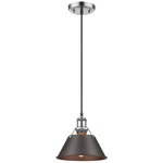 Orwell Pendant - Pewter / Rubbed Bronze