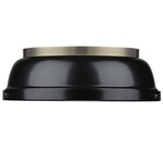 Duncan Ceiling Light Fixture - Aged Brass / Black