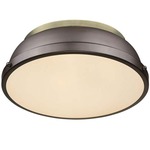 Duncan Ceiling Light Fixture - Aged Brass / Rubbed Bronze