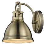 Duncan Wall Light - Aged Brass / Aged Brass