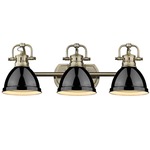 Duncan Bathroom Vanity Light - Aged Brass / Black