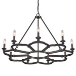 Saxon Chandelier - Aged Bronze