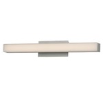 Brink Slim Bathroom Vanity Light - Brushed Aluminum / White