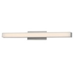 Brink Slim Bathroom Vanity Light - Brushed Aluminum / White