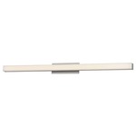 Brink Slim Bathroom Vanity Light - Brushed Aluminum / White