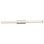 Brink Slim Bathroom Vanity Light - Brushed Aluminum / White