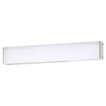 Strip Bathroom Vanity Light - Brushed Aluminum / White