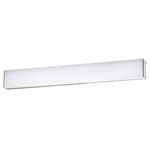 Strip Bathroom Vanity Light - Brushed Aluminum / White