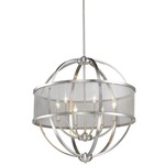 Colson Chandelier with Shade - Pewter