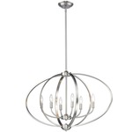 Colson Oval Chandelier - Pewter