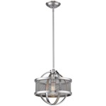 Colson Pendant with Shade - Pewter
