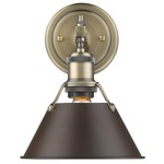 Orwell Wall Sconce - Aged Brass / Rubbed Bronze