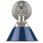 Orwell Wall Sconce - Pewter / Navy