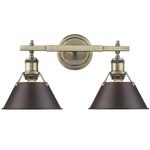Orwell Bathroom Vanity Light - Aged Brass / Rubbed Bronze