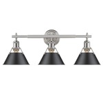 Orwell Bathroom Vanity Light - Pewter / Black