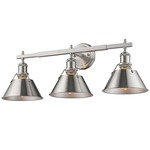 Orwell Bathroom Vanity Light - Pewter / Pewter