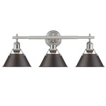 Orwell Bathroom Vanity Light - Pewter / Rubbed Bronze