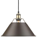 Orwell Pendant - Aged Brass / Rubbed Bronze