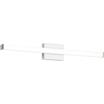 Lufe Square Bathroom Vanity Light - Chrome