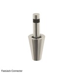 Fast Jack Connector - Satin Nickel