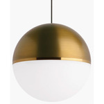 Akova Monopoint Pendant - Aged Brass / Aged Brass / Bright Brass