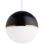 Akova Freejack Pendant - Aged Brass / Matte Black / Aged Brass