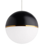 Akova Monopoint Pendant - Aged Brass / Matte Black / Aged Brass