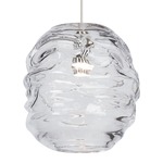 Audra Pendant - Satin Nickel / Clear