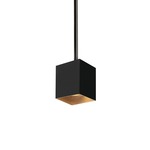 Exo 6 Inch Pendant - Matte Black / Gold Haze