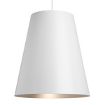 Gunnar Pendant - White / Satin Haze
