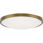 Lance Ceiling / Wall Light - Aged Brass / Frosted