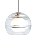 Sedona Monopoint Pendant - Aged Brass / Clear