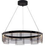 Stratos Chandelier - Black / Smoke